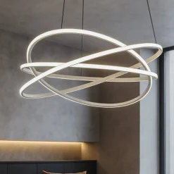 Lampadari Moderni-Gea Luce atia lampadario moderno led 100w 3000k per salotto