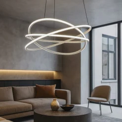 Lampadari Moderni-Gea Luce atia lampadario moderno led 100w 3000k per salotto