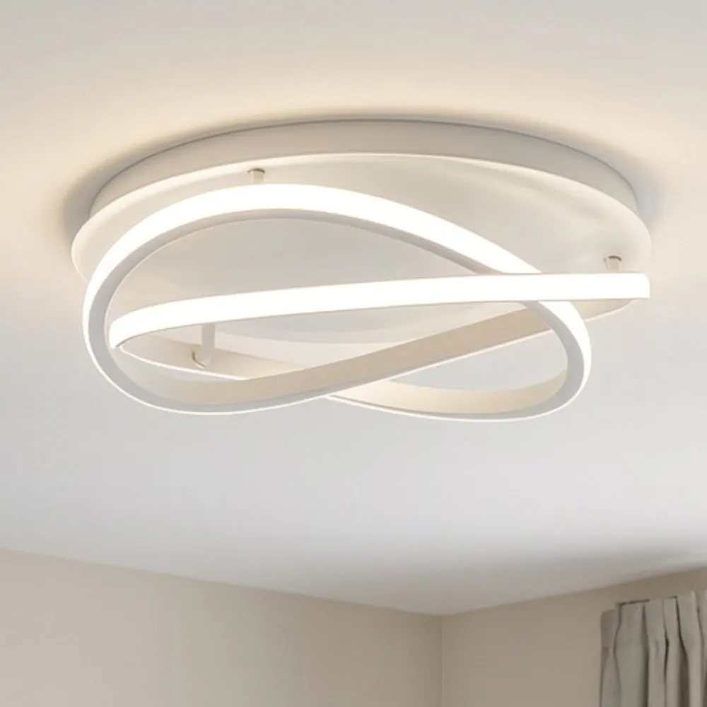 Plafoniere Moderne-Gea Luce atia plafoniera moderna led 40w 3000k bianca per salotto