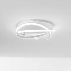 Plafoniere Moderne-Gea Luce atia plafoniera moderna led 40w 3000k bianca per salotto
