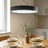 Lampadari Cucina-Gea Luce ava lampadario cucina led 70w da 3000k a 4000k nero