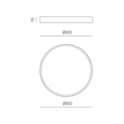 Plafoniere Moderne-Gea Luce ava plafoniera moderna led 80w da 3000k a 4000k