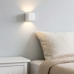 Applique Camera Da Letto-Gea Luce babol applique camera da letto cubico bianco