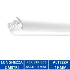 Strisce Led-Gea Luce baku p profilo plafone bianco per strisce led max 10mm