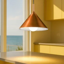 Lampadari Cucina-Gea Luce barbie lampadario da cucina design minimal rame