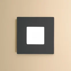 Plafoniere Moderne-Gea Luce bilde plafoniera moderna led 56w 3000k nera quadrata