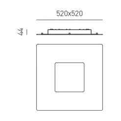 Plafoniere Moderne-Gea Luce bilde plafoniera moderna led 39w 3000k bianca