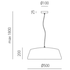 Lampadari Cucina-Gea Luce blanca lampadario per cucina moderna nickel
