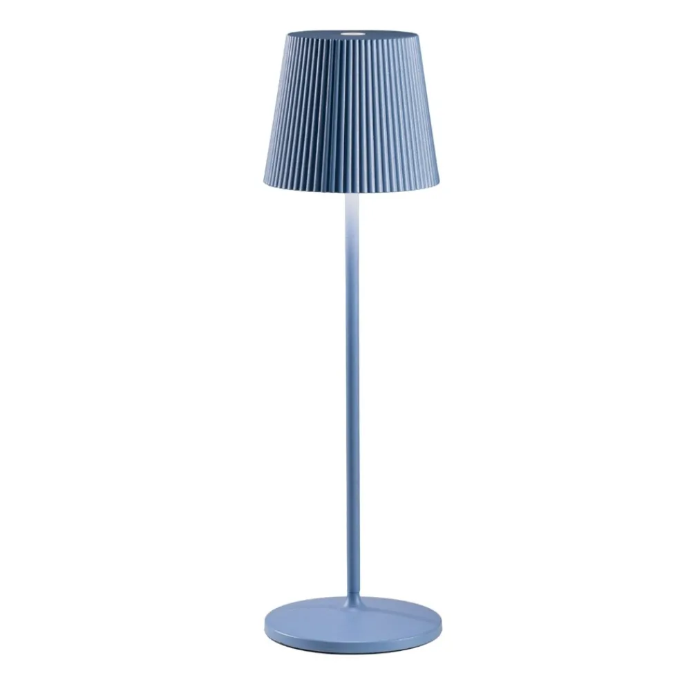 Lampade Da Tavolino Esterno-Gea Luce brillia lampada da tavolo led 3w 3000k ip54 portatile blu