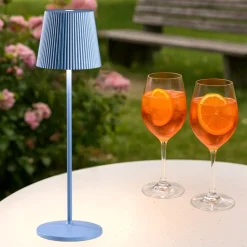 Lampade Da Tavolino Esterno-Gea Luce brillia lampada da tavolo led 3w 3000k ip54 portatile blu