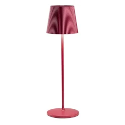 Lampade Da Tavolino Esterno-Gea Luce brillia lampada da tavolino led 3w 3000k ip54 rossa minimal