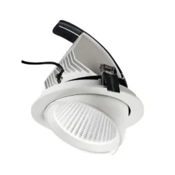 Faretti Da Incasso-Gea Luce chandra faretto da incasso led 20w 3000k orientabile bianco