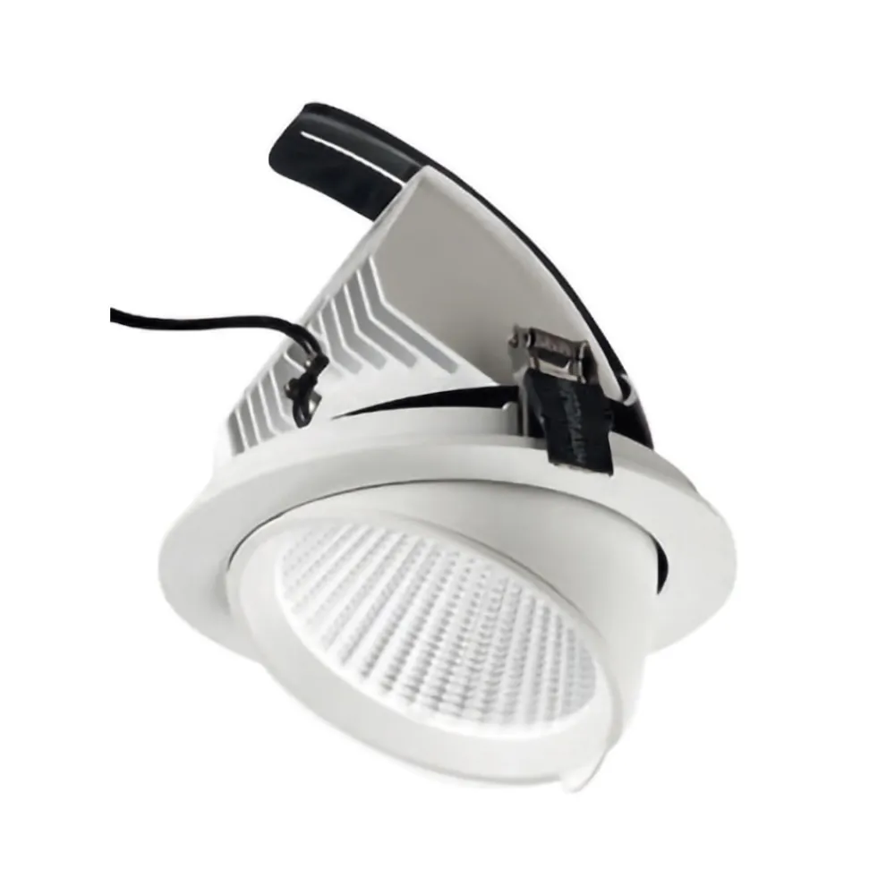 Faretti Da Incasso-Gea Luce chandra faretto da incasso led 20w 3000k orientabile bianco