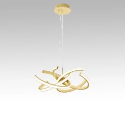 Lampadari Moderni-Gea Luce cinzia lampadario moderno led 46w 3000k colore oro