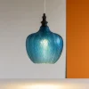 Lampade A Sospensione-Gea Luce cleofe lampada a sospensione colore blu
