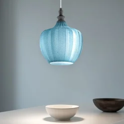 Lampade A Sospensione-Gea Luce cleofe lampada a sospensione colore blu