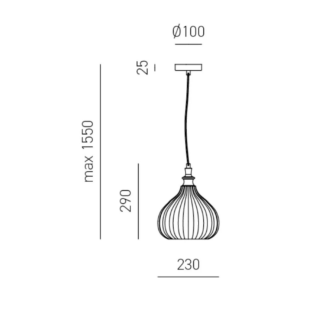 Lampade A Sospensione-Gea Luce cleofe lampada a sospensione per cucina moderna