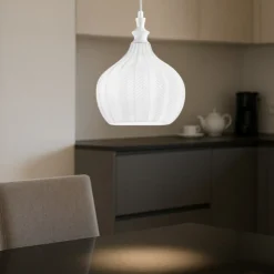 Lampade A Sospensione-Gea Luce cleofe lampada a sospensione portalampada vetro lavorato