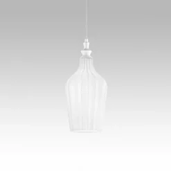 Lampade A Sospensione-Gea Luce cleofe lampada a sospensione vetro bianco opale