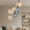 Lampadari Moderni-Gea Luce cleofe lampadario moderno paralumi colorati