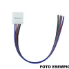 Strisce Led-Gea Luce confezione 10 pz connettore con cavo 15cm per strip led rgb 10mm