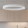 Lampadari Cucina-Gea Luce criseide lampadario cucina led 80w 3000k bianco rotondo