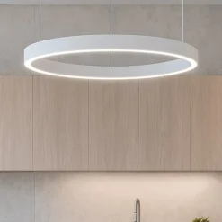 Lampadari Cucina-Gea Luce criseide lampadario cucina led 80w 3000k bianco rotondo