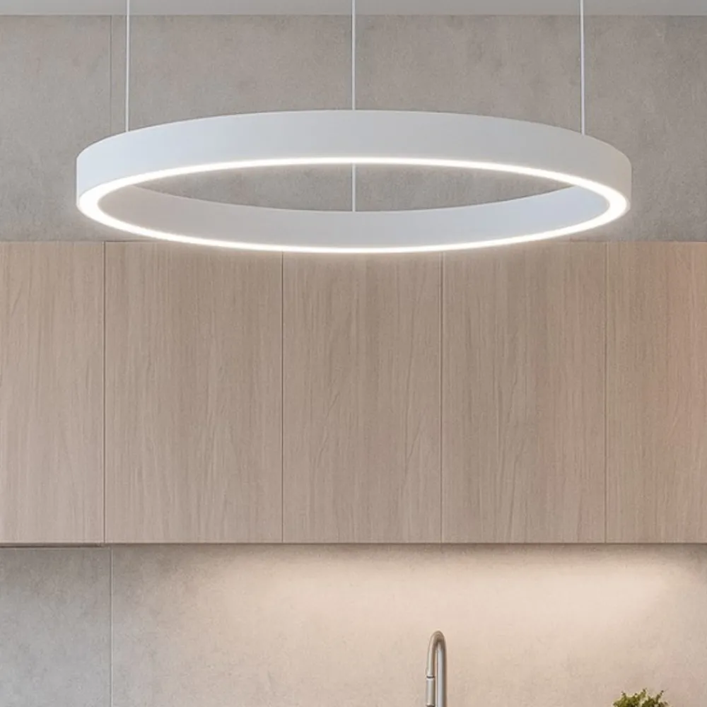 Lampadari Cucina-Gea Luce criseide lampadario cucina led 80w 3000k bianco rotondo