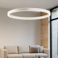 Lampadari Moderni-Gea Luce criseide lampadario moderno led 100w 3000k circolare bianco