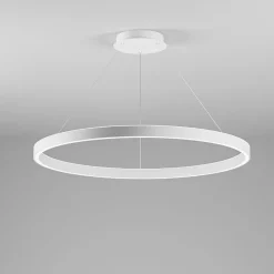 Lampadari Moderni-Gea Luce criseide lampadario moderno led 100w 3000k circolare bianco