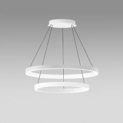 Lampadari Moderni-Gea Luce criseide lampadario moderno led 75w 3000k doppio anello