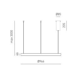 Lampadari Moderni-Gea Luce criseide lampadario moderno led 100w 3000k per salotto