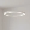 Lampadari Moderni-Gea Luce criseide lampadario moderno led 3000k ovale bianco 90cm