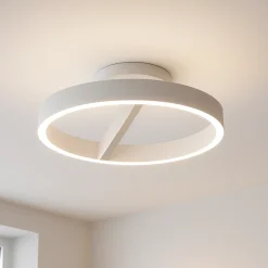 Plafoniere Moderne-Gea Luce criseide pp plafoniera camera da letto led 3000k bianca