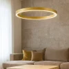 Lampadari Moderni-Gea Luce criseide s-g oro lampadario led 80w 3000k moderno