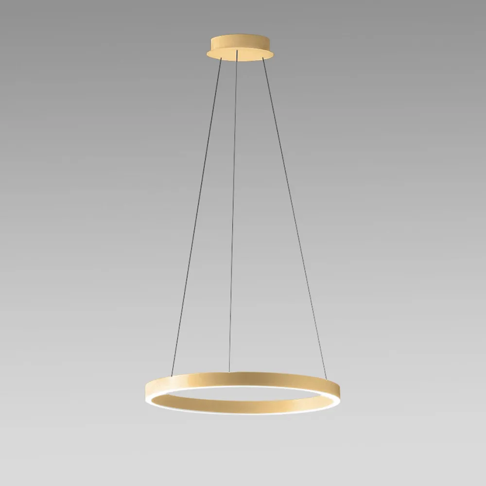 Lampadari Moderni-Gea Luce criseide s-g oro lampadario led 80w 3000k moderno
