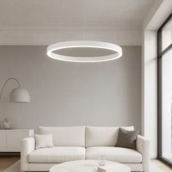 Lampadari Moderni-Gea Luce criseide s-p bianco led 60w 3000k lampadario moderno
