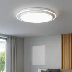 Plafoniere Moderne-Gea Luce dharma plafoniera moderna led 65w 3000k tonda per salotto