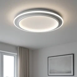 Plafoniere Moderne-Gea Luce dharma plafoniera moderna led 49w 3000k bianca circolare