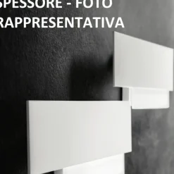 Applique Da Parete-Gea Luce doha 40cm applique design led moderna tortora