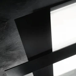 Plafoniere Moderne-Gea Luce doha plafoniera led 30w 3000k nbianco nera