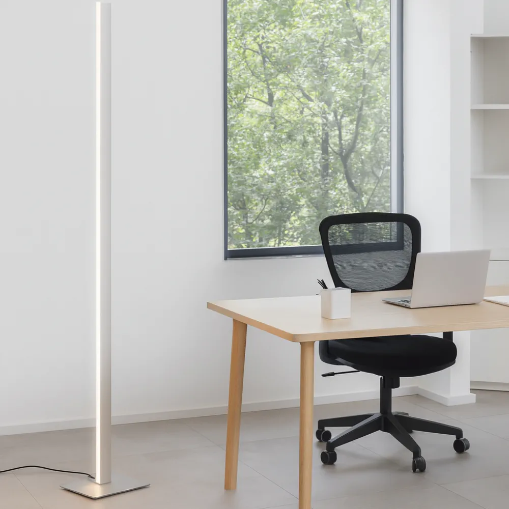 Lampade Da Terra-Gea Luce eartha lampada da terra led 3000k design moderno bianca