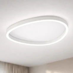 Plafoniere Moderne-Gea Luce ecaris plafoniera bianca per cucina moderna led cct