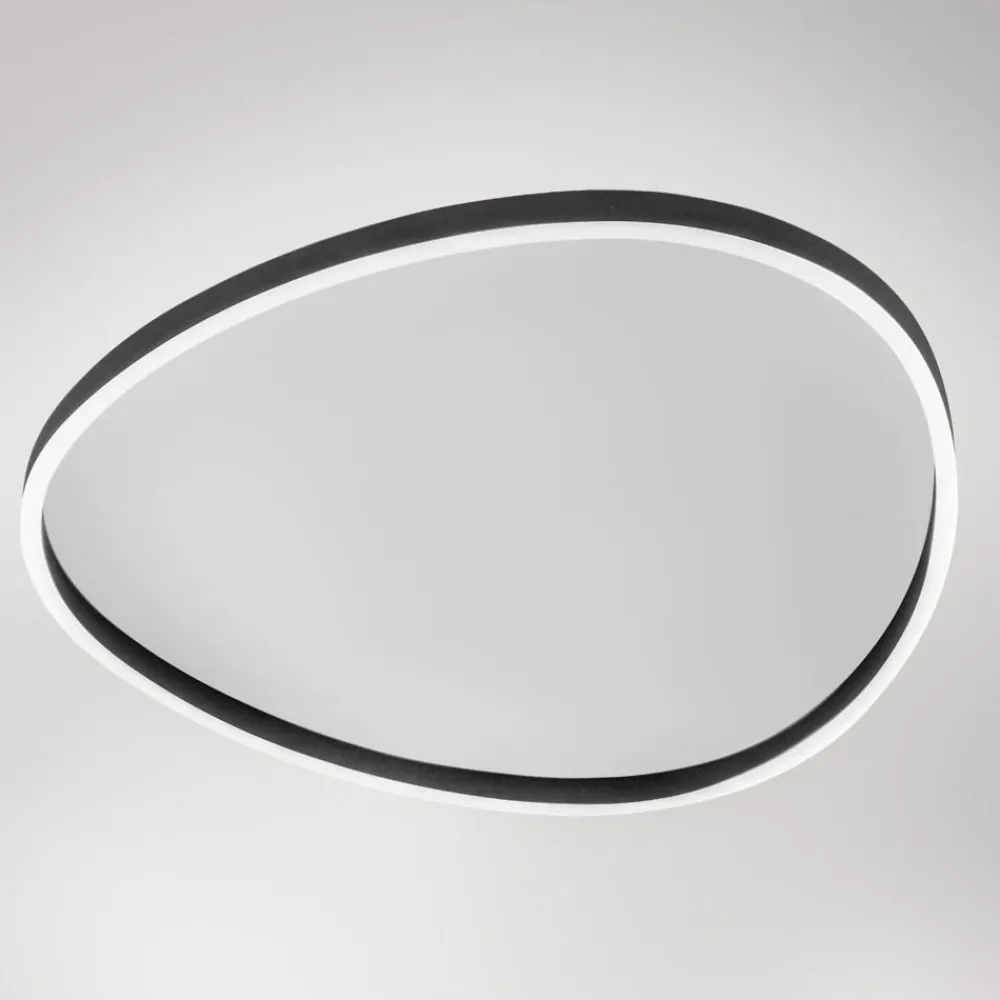 Plafoniere Moderne-Gea Luce ecaris plafoniera led per cucina moderna nera led 3000k 4000k