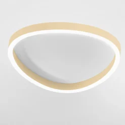 Plafoniere Moderne-Gea Luce ecaris plafoniera led da cucina new beige led 46w cct biemissione