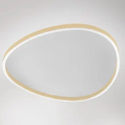 Plafoniere Moderne-Gea Luce ecaris plafoniera moderna beige led biemissione per soggiorno