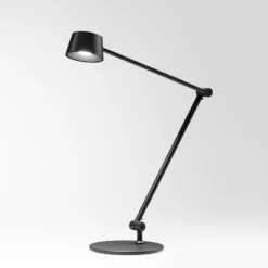 Lampade Da Tavolo-Gea Luce efira lampada da scrivania nera led 3000k dimmerabile