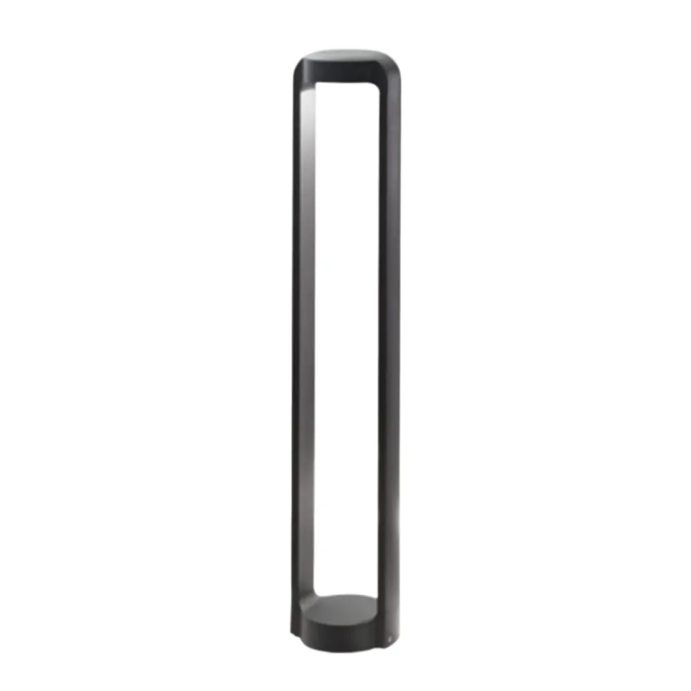 Lampioni Da Giardino-Gea Luce eurus lampione da giardino led 3000k antracite ip65 h80 cm
