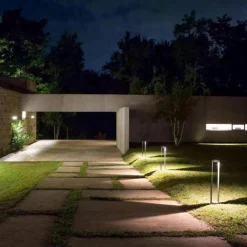 Lampioni Da Giardino-Gea Luce eurus lampione da giardino led 4000k ip65 antracite h50 cm