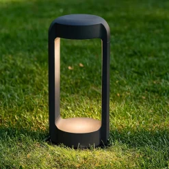 Lampioni Da Giardino-Gea Luce eurus lampione da giardino led 3000k ip65 antracite h30 cm